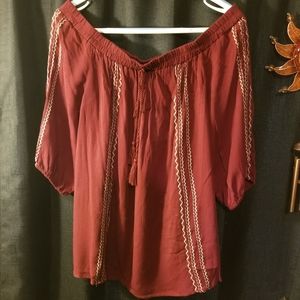 Off the shoulder womens top
